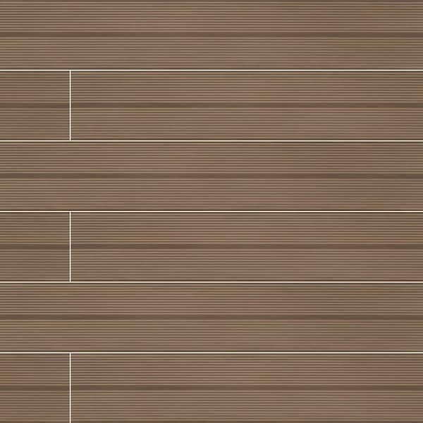 Elemental Deck Wine 8 In. X 47 In. Matte Porcelain Floor And Wall Tile, 5PK